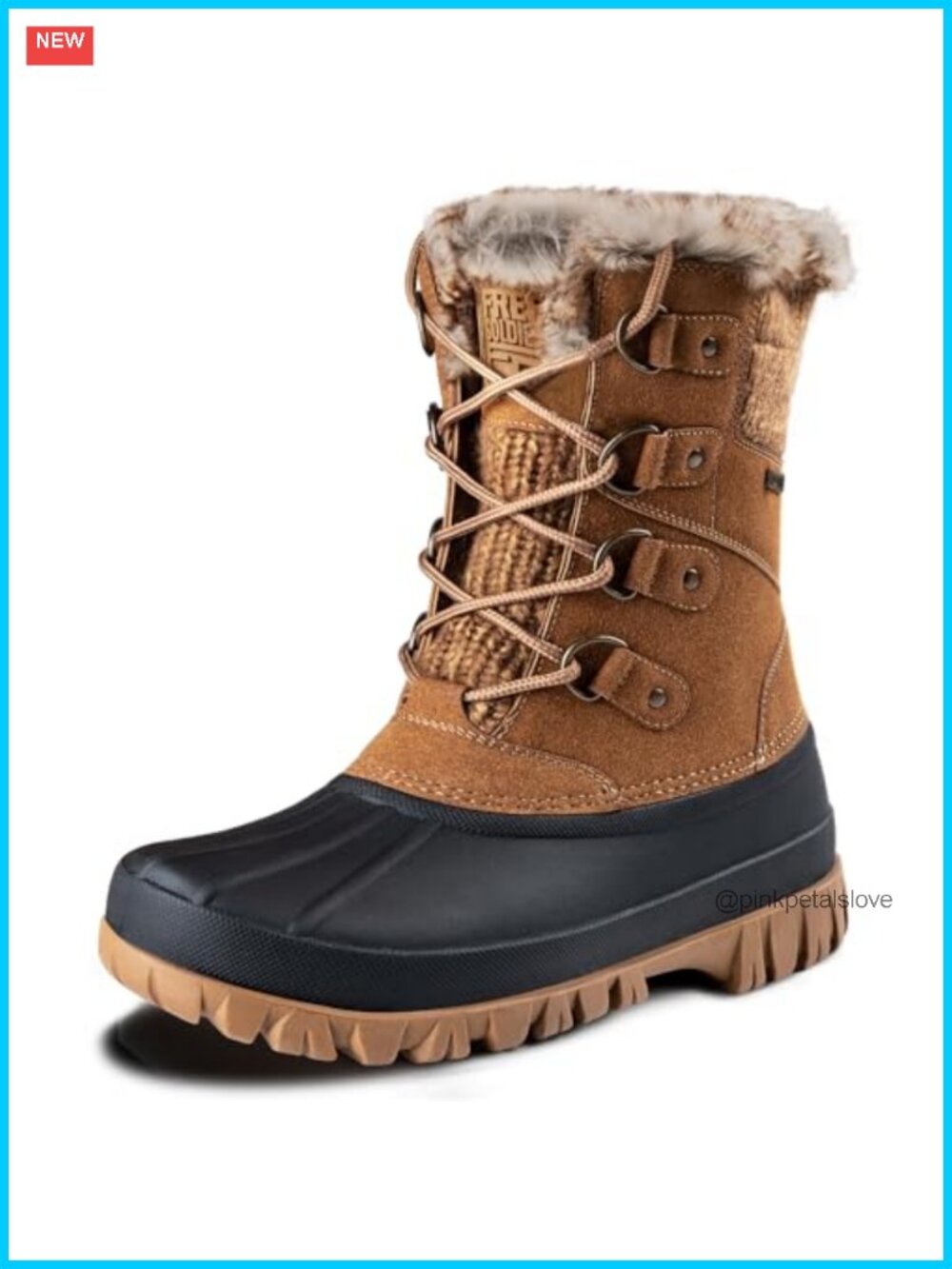 Waterproof Insulated Winter Snow Boots Faux Fur Lined Outdoor Comfortable